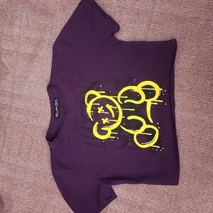Rock and Rose Couture Los Angeles- Size Small Belly Shirt Cropped